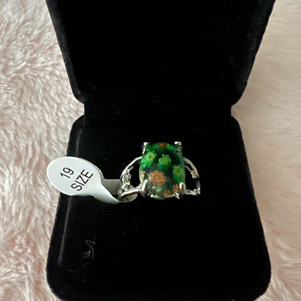Womens Gorgeous Stainless Steel Silver Gemstone Ring 1910 Us